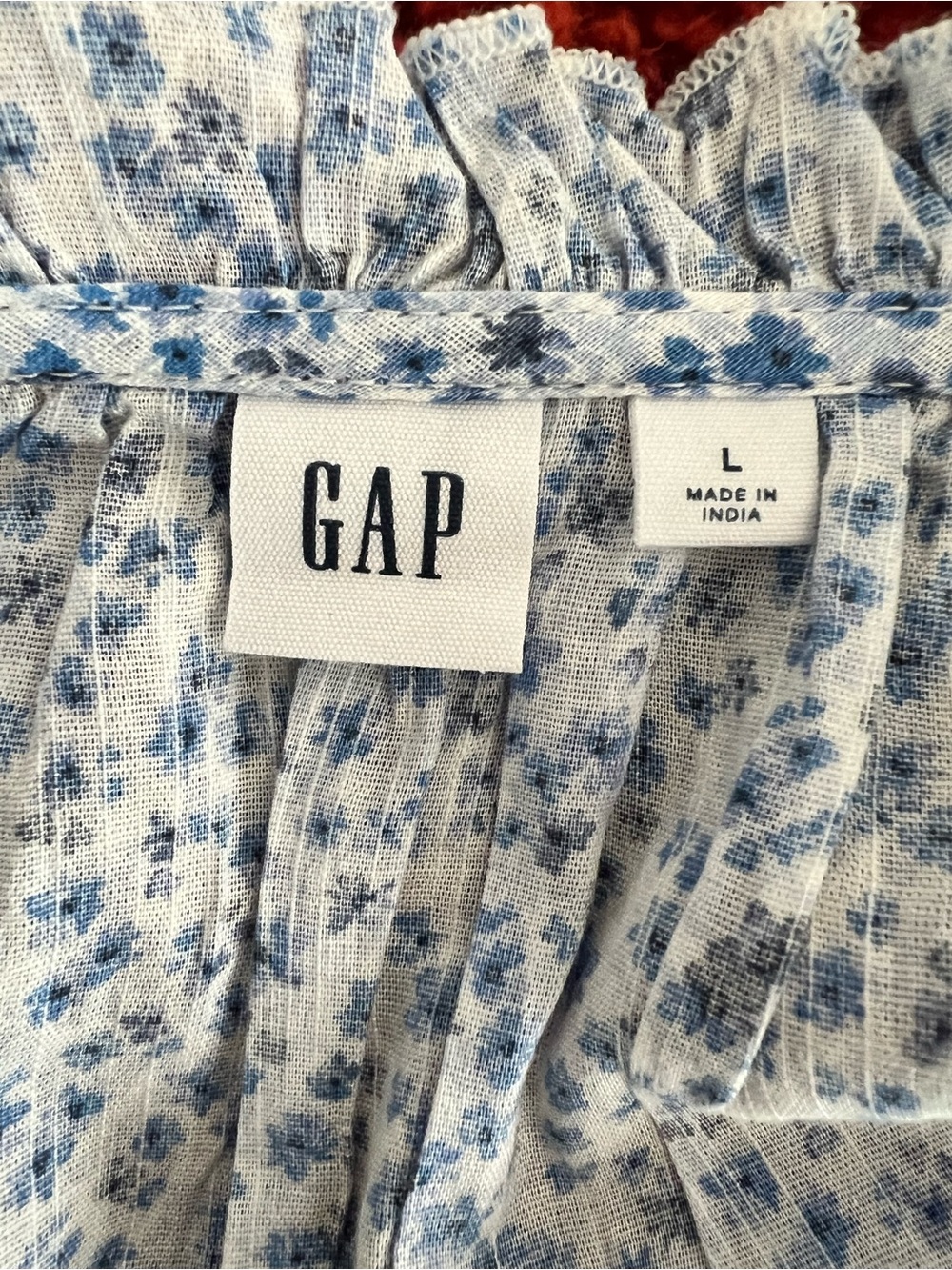 GAP Factory Ruffle Splitneck Top - Picture 3 of 4